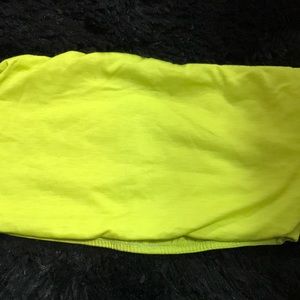 Shein green/yellow highlighter tube top
